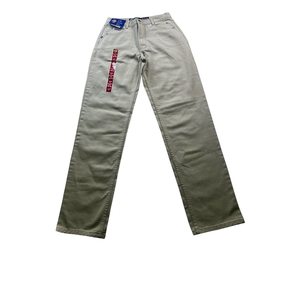 Vintage POSTED Jeans Womens 9/10 30x34 Relaxed Fit Khaki NOS NWT 90s Y2K 332048L